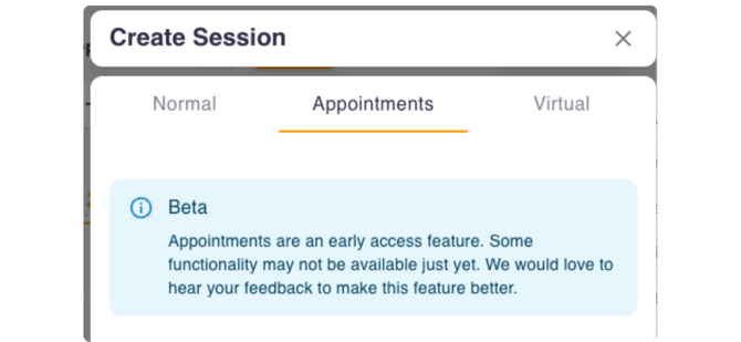 Appointment Tab