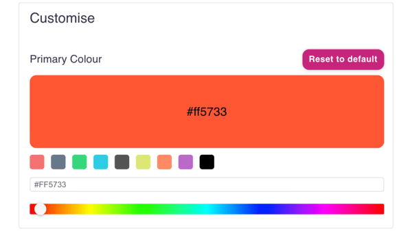 Customise Timetable Colour