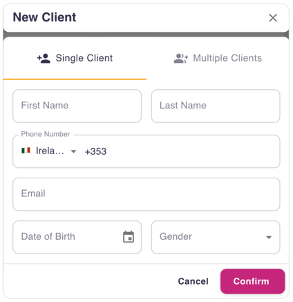 new client modular
